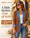 Denim Trim Patchwork Jacket