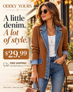 Denim Trim Patchwork Jacket