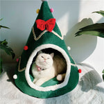 Festive Christmas Tree Pet Cave
