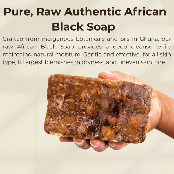 Handmade Traditional African Black Soap