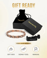 Crystal XO Copper Magnetic Bracelet