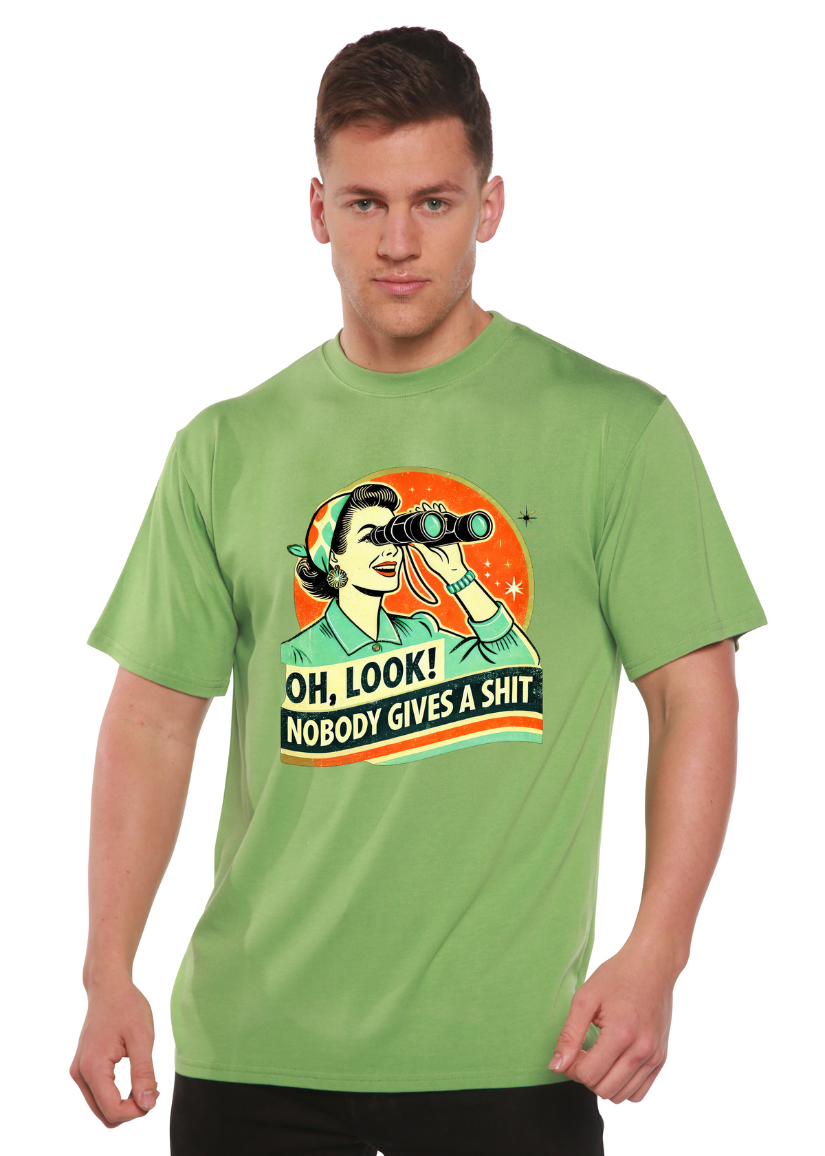 Retro Woman Graphic T-Shirt – Bamboo Viscose & Cotton