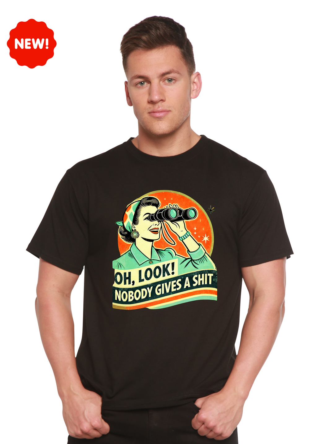 Retro Woman Graphic T-Shirt – Bamboo Viscose & Cotton