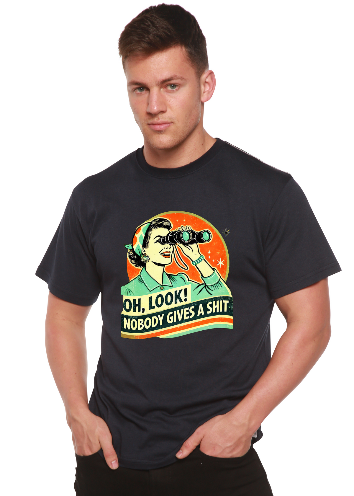 Retro Woman Graphic T-Shirt – Bamboo Viscose & Cotton
