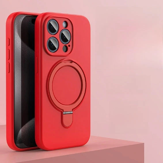 Magnetic Silicone Phone Case with Stand