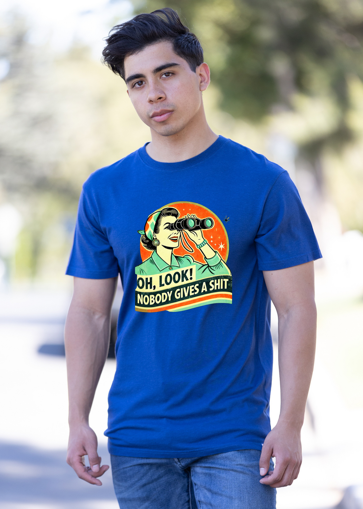 Retro Woman Graphic T-Shirt – Bamboo Viscose & Cotton