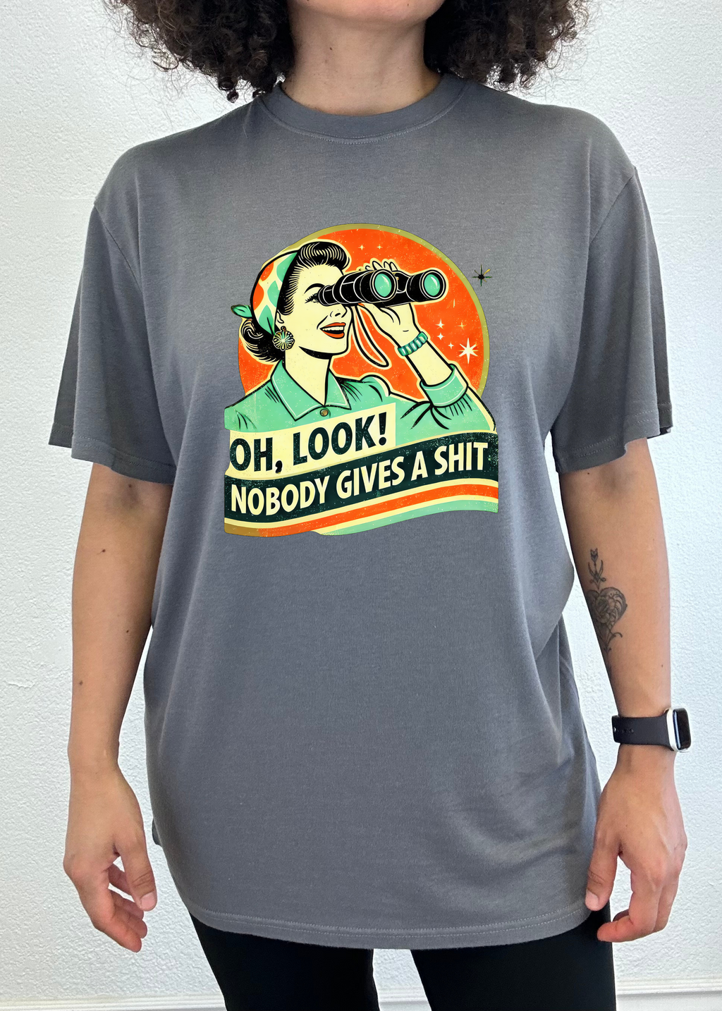 Retro Woman Graphic T-Shirt – Bamboo Viscose & Cotton