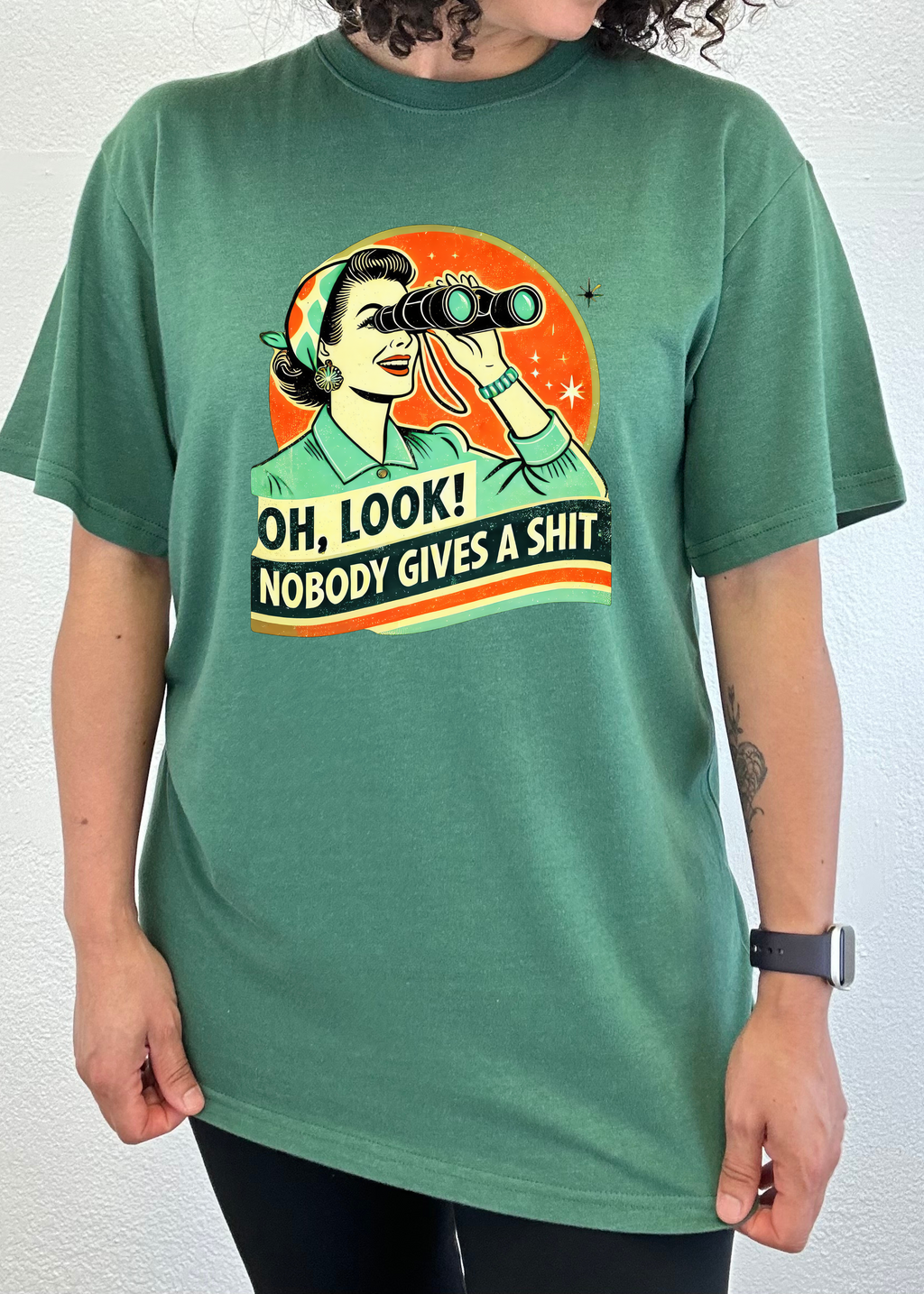 Retro Woman Graphic T-Shirt – Bamboo Viscose & Cotton