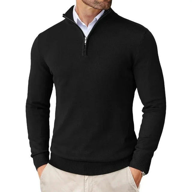 Mens Quarter Zip Fleece Sweatshirt