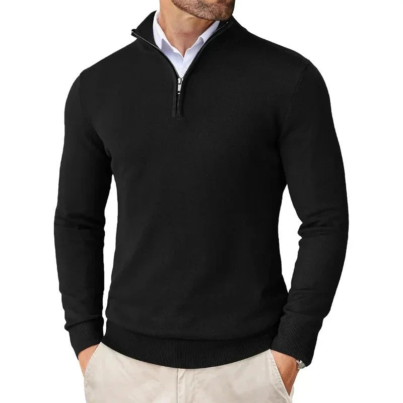 Mens Quarter Zip Fleece Sweatshirt