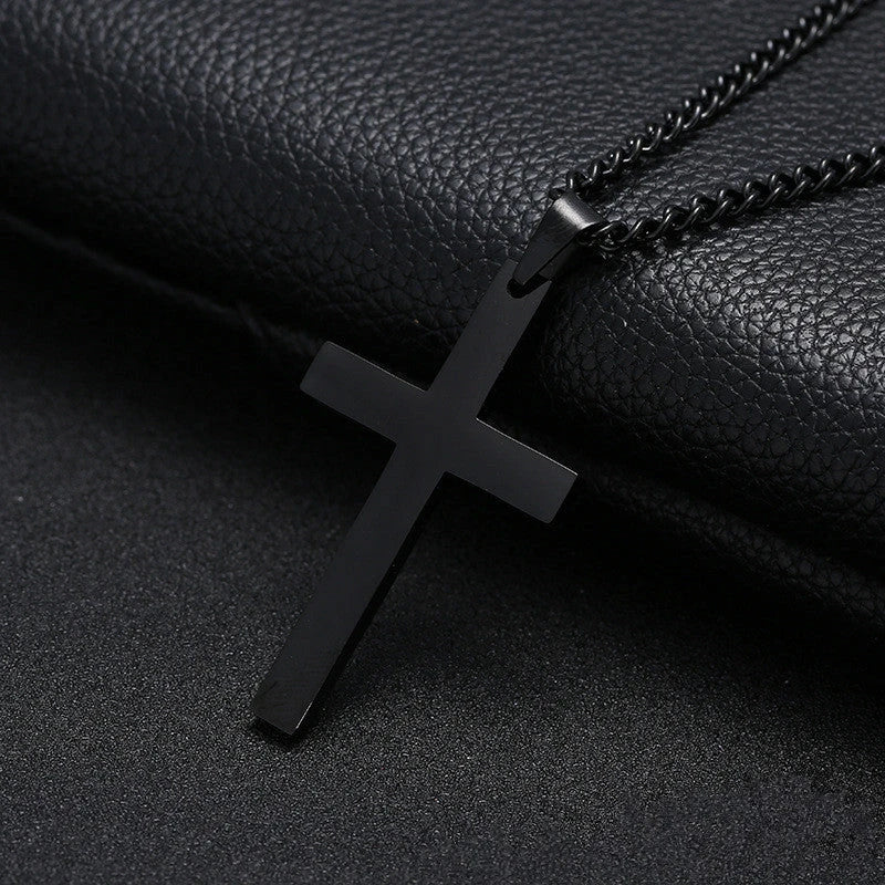 Stainless Steel Cross Pendant Necklace