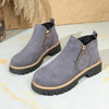 Side-Zip Suede Ankle Boots