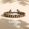 Tiger Eye Stone Magnetic Woven Bracelet
