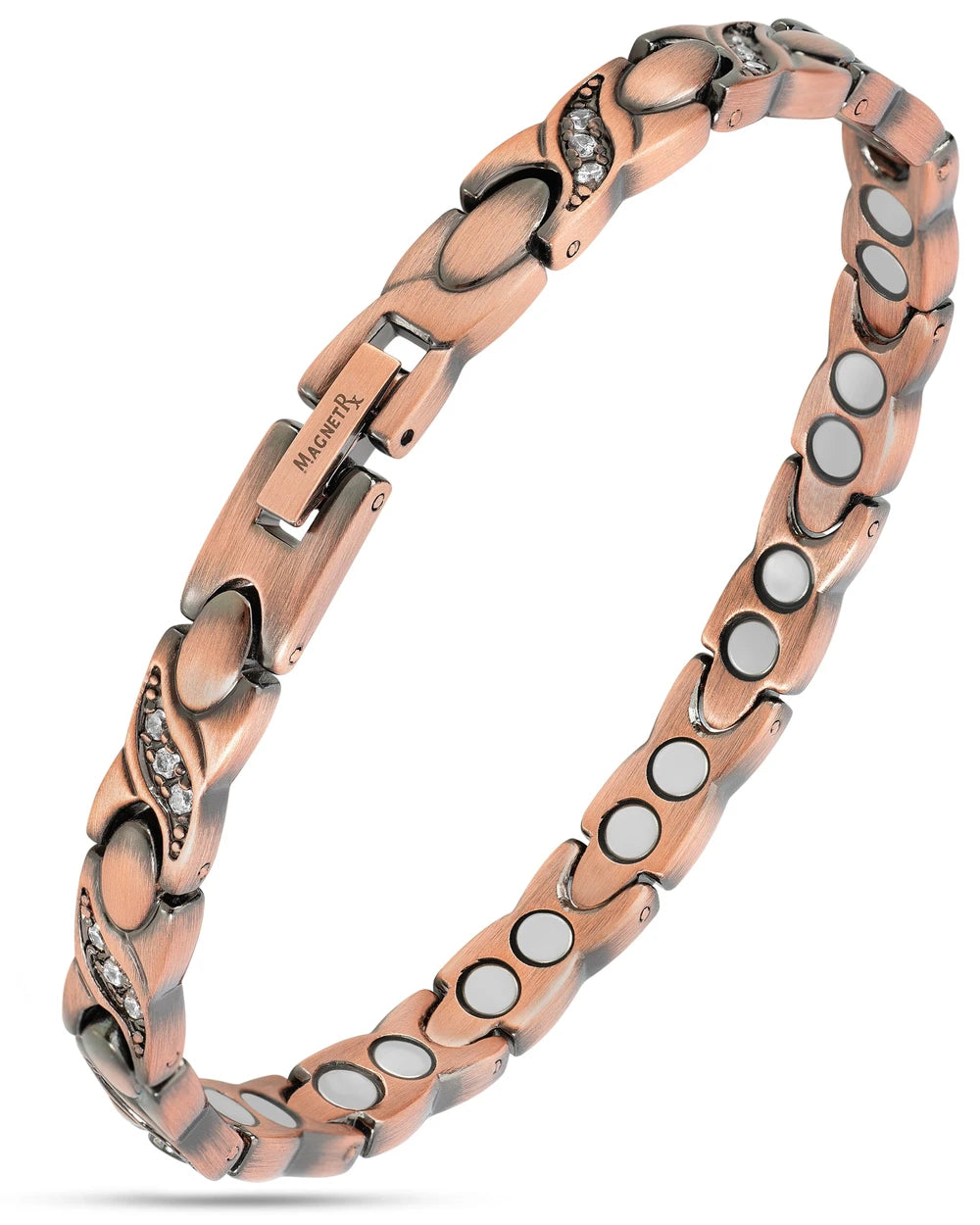 Crystal XO Copper Magnetic Bracelet
