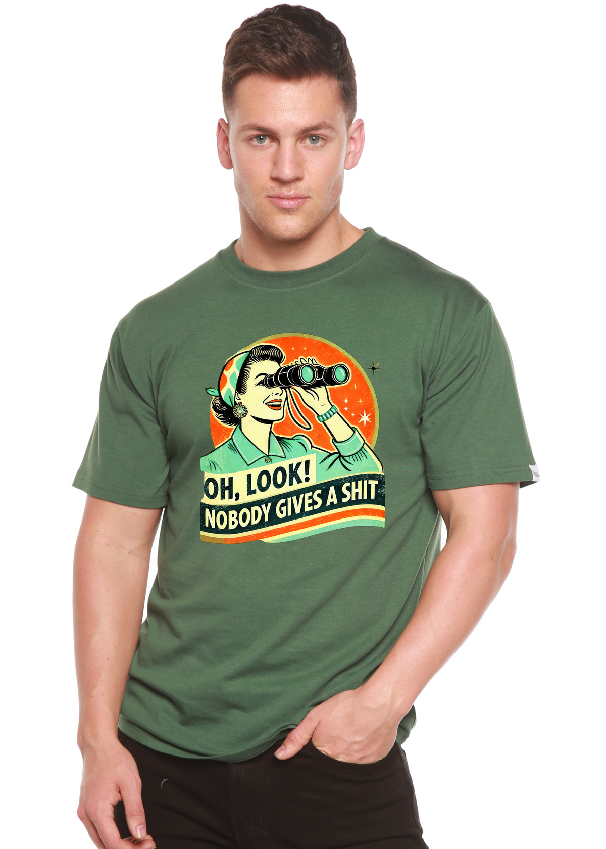 Retro Woman Graphic T-Shirt – Bamboo Viscose & Cotton