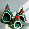 Festive Christmas Tree Pet Cave