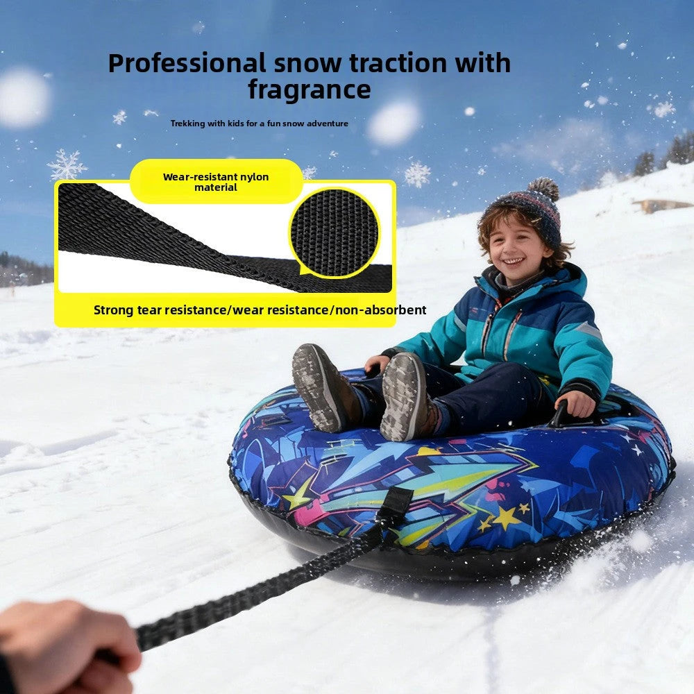 Inflatable Snow Tube with Cloth Cover