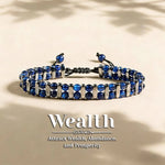 Tiger Eye Stone Magnetic Woven Bracelet