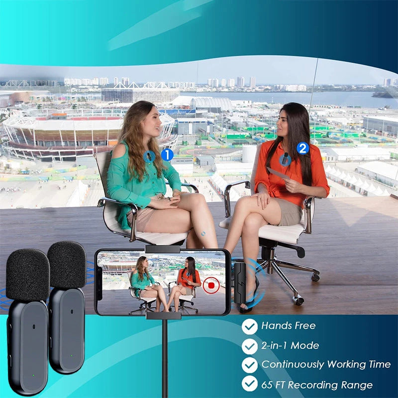 Clip-On Lavalier Microphone Kit