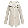 Hooded Zip Front Coat