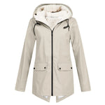 Hooded Zip Front Coat