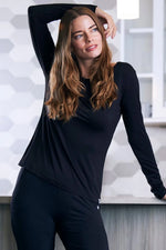 Bamboo Viscose Long Sleeve Lounge Tee