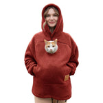 Warm Cat Pocket Hoodie