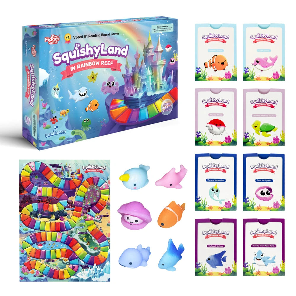 Squishyland Reading Adventure Board Game