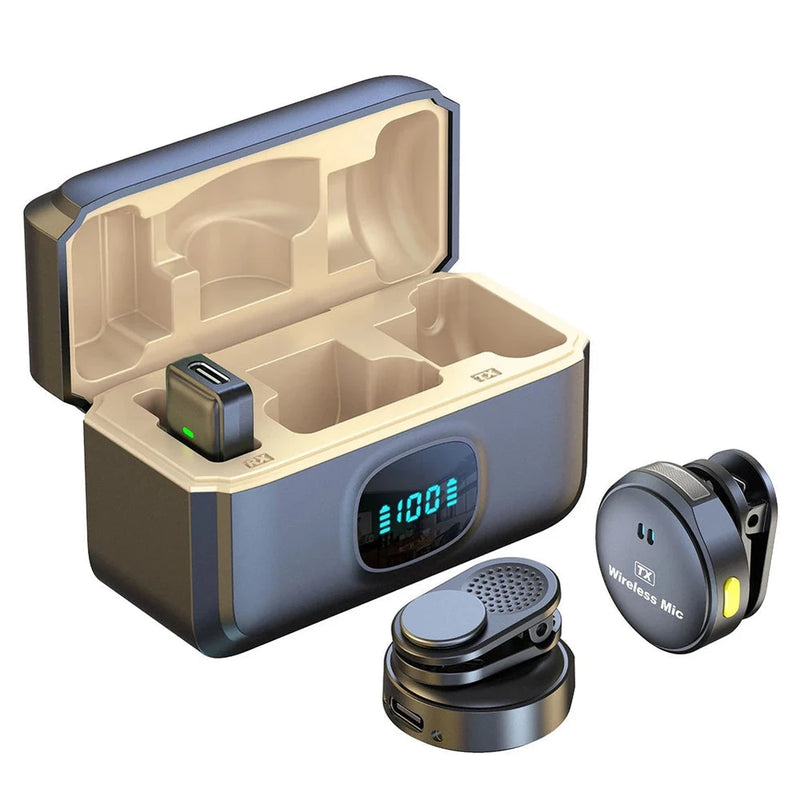 Wireless Magnetic Clip-On Microphone Kit