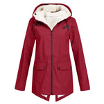 Hooded Zip Front Coat