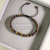 Tiger Eye Stone Magnetic Woven Bracelet