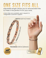 Crystal XO Copper Magnetic Bracelet