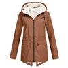 Hooded Zip Front Coat