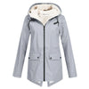 Hooded Zip Front Coat
