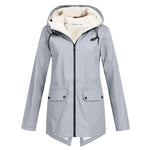 Hooded Zip Front Coat