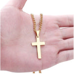 Stainless Steel Cross Pendant Necklace