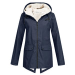 Hooded Zip Front Coat
