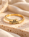 Faith Inspired Be Still Ring