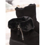Skull Pattern Mid Calf Boots