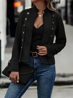 Retro Suede Double Breasted Jacket