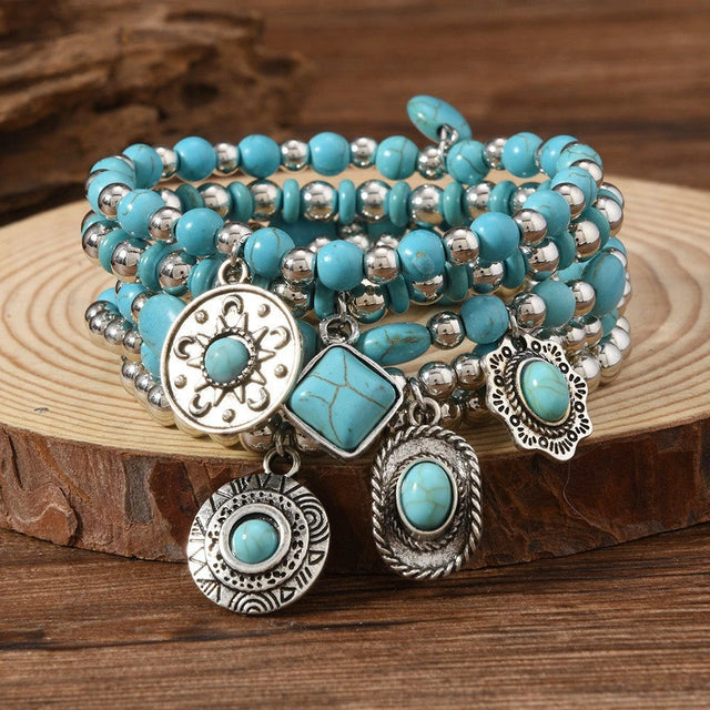 Boho Beaded Bracelet Set