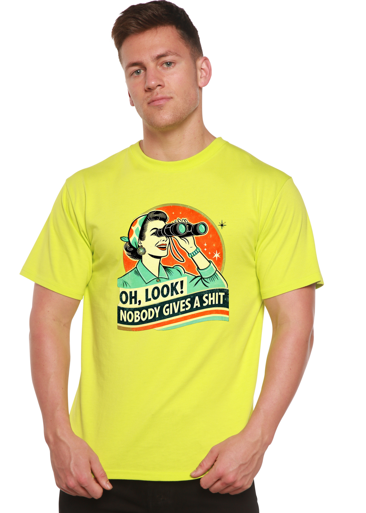 Retro Woman Graphic T-Shirt – Bamboo Viscose & Cotton