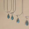 Vintage Titanium Steel Water Drop Necklace