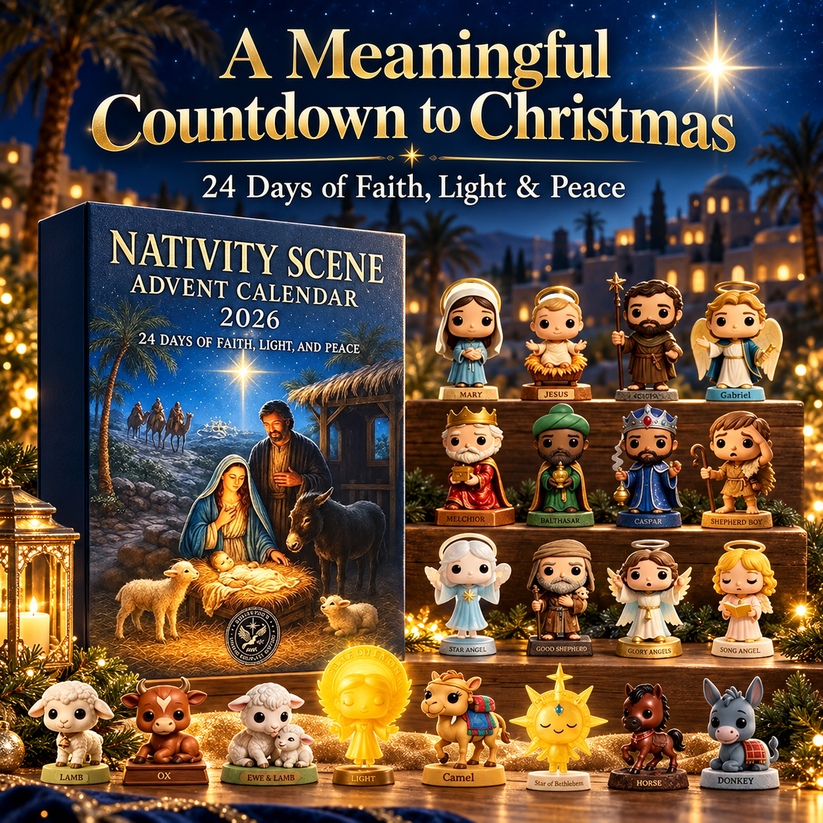 2026 Nativity Scene Advent Calendar (24 Days)