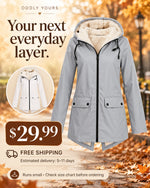 Hooded Zip Front Coat