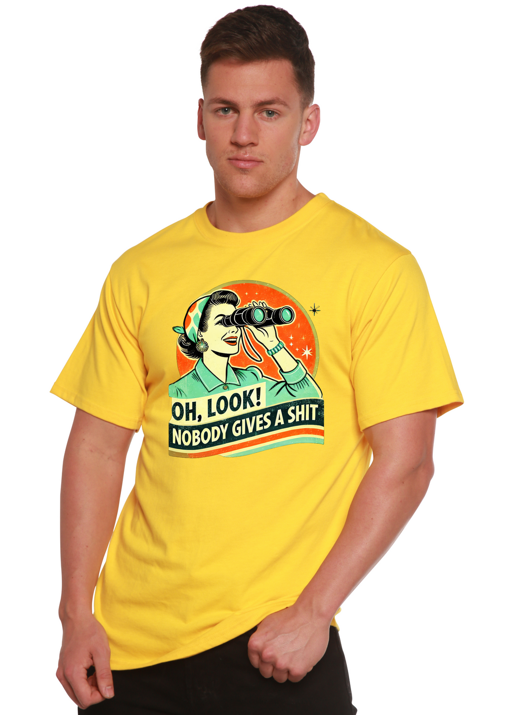 Retro Woman Graphic T-Shirt – Bamboo Viscose & Cotton