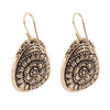 Agave Turquoise And Bronze Drop Earrings