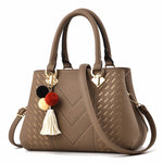 Textured PU Faux Leather Handbag