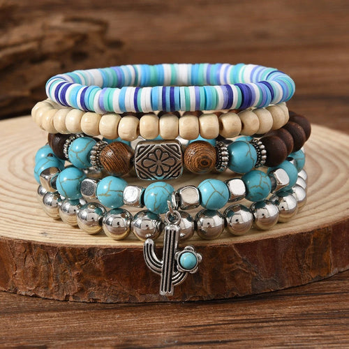 Boho Beaded Bracelet Set
