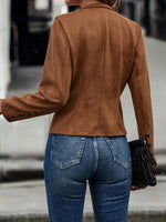 Retro Suede Double Breasted Jacket